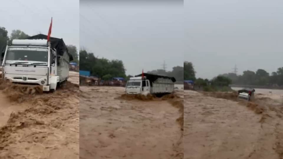 Uttarakhand Weather Kanwar pilgrims Truck swept away from Kharkhari Sukhi Nadi flood heavy rain in Haridwar