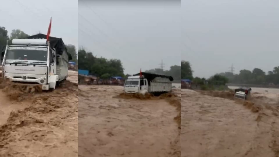 Uttarakhand Weather Kanwar pilgrims Truck swept away from Kharkhari Sukhi Nadi flood heavy rain in Haridwar