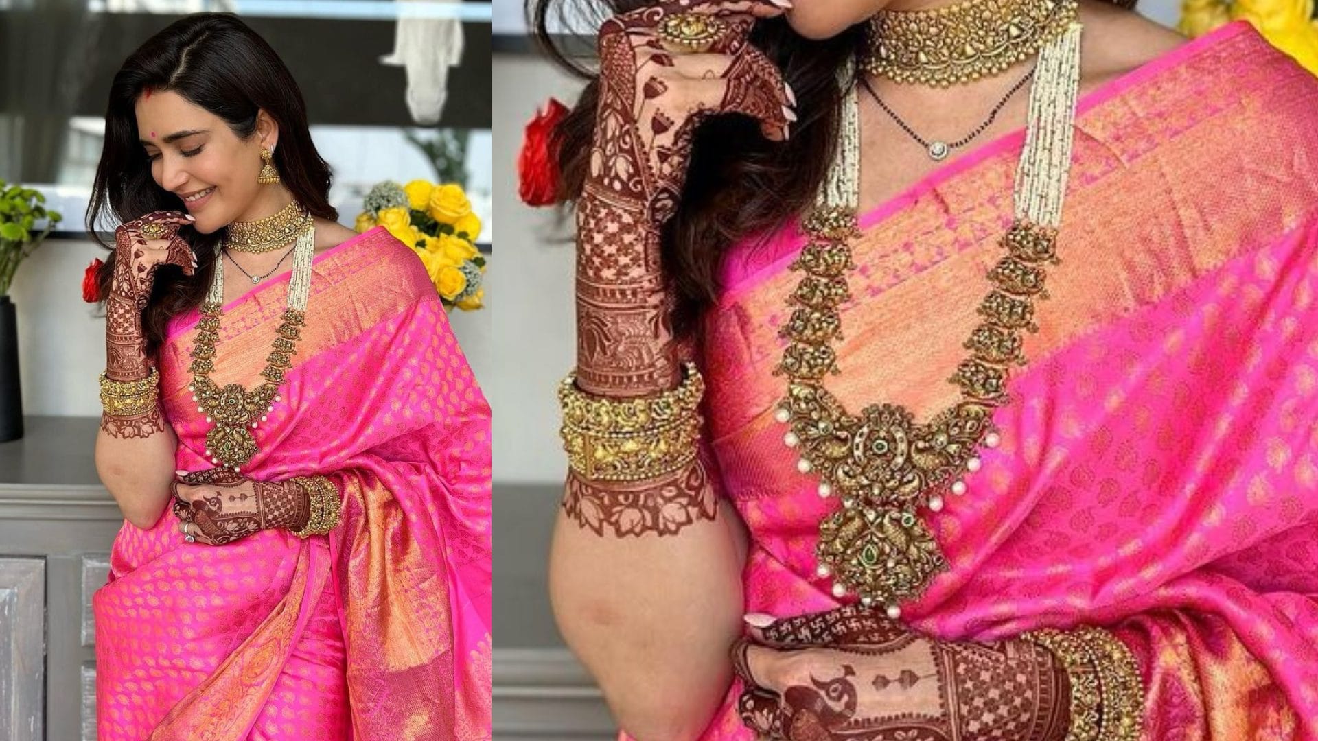 Trendy Temple Jewellery collection inspired by actress history and details about Temple Jewellery