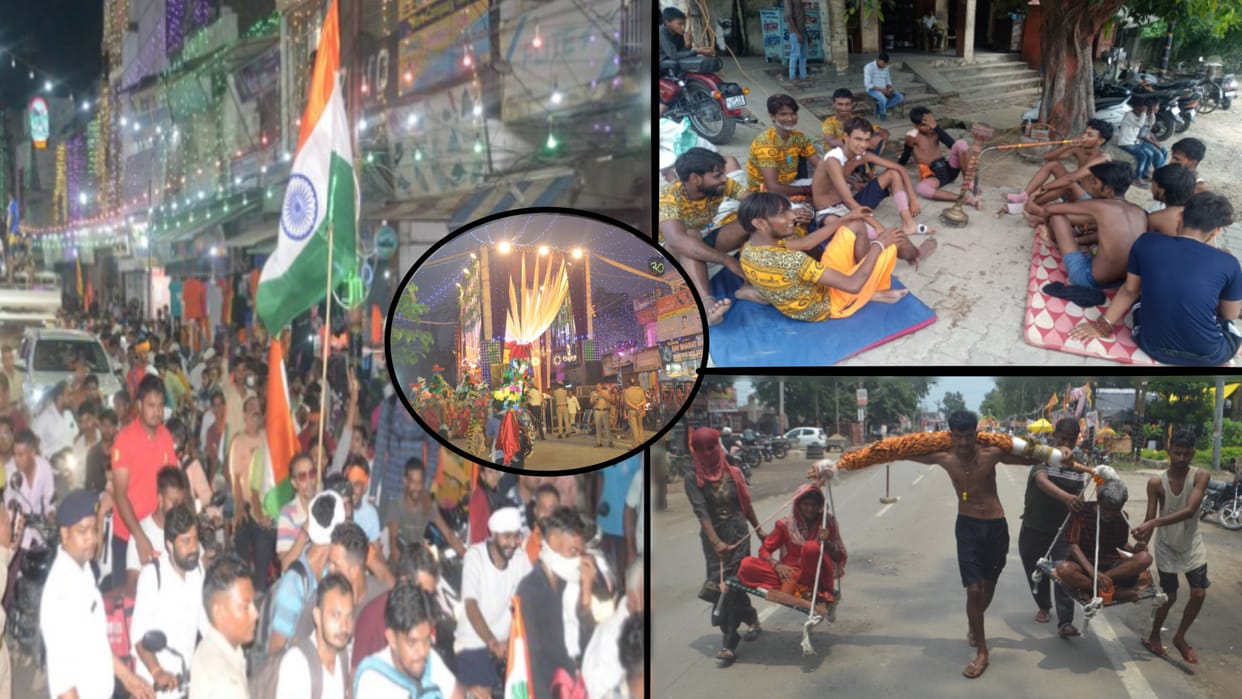 Kanwar Yatra in pics:  Shivbhakt moving forward with Bol Bam, a scene of Shiv Bhakti on the streets