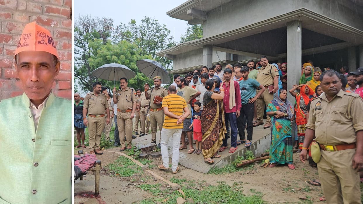 Farmer murdered slitting throat in jaunpur police deployed on the spot gave assurance