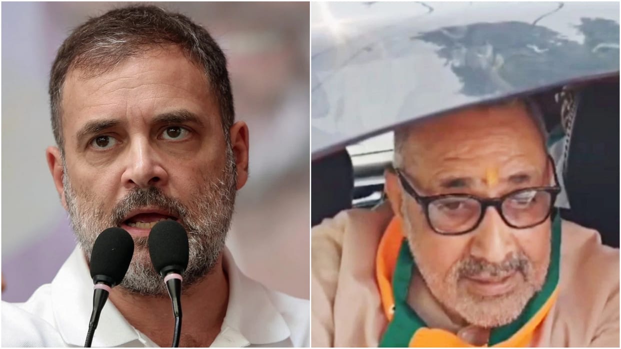 parliament news updates Giriraj Singh dares Rahul Gandhi to asking his caste identity lok-sabha
