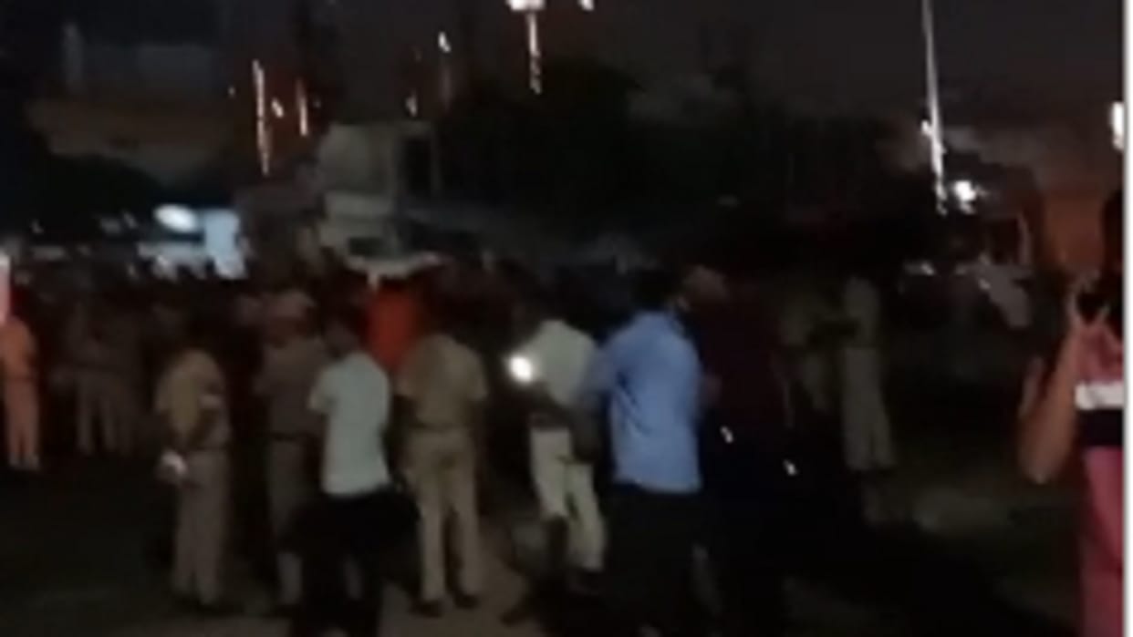 truck hit a bike on highway in Gurugram Road Accident news