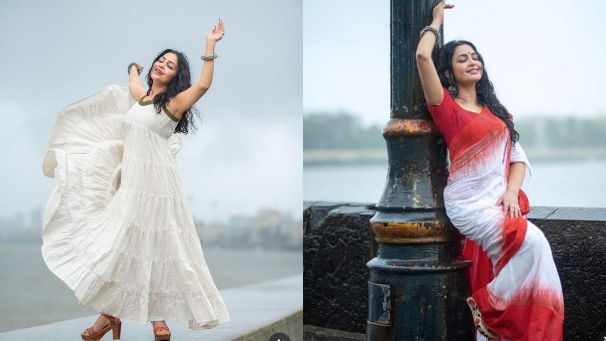 Bhabhi ji ghar par hai actress Shubhangi Atre monsoon photoshoot goes viral on social media