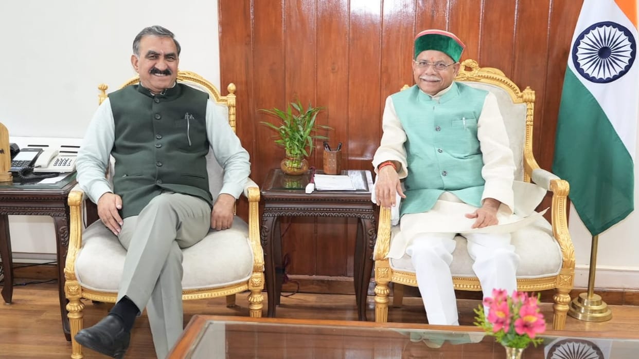 cm Sukhvinder Singh Sukhu calls on Governor Shiv Pratap Shukla