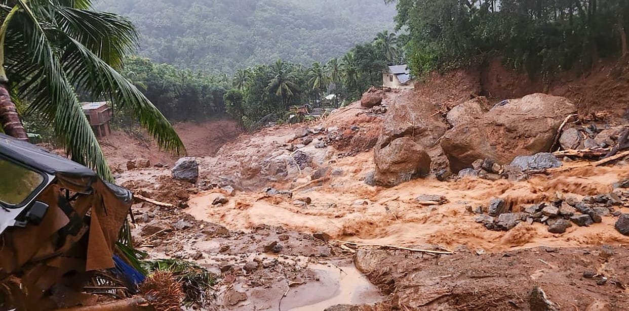 Kerala's fragile ecosystem, extreme rainfall and increasing population are the cause of landslides in kerala