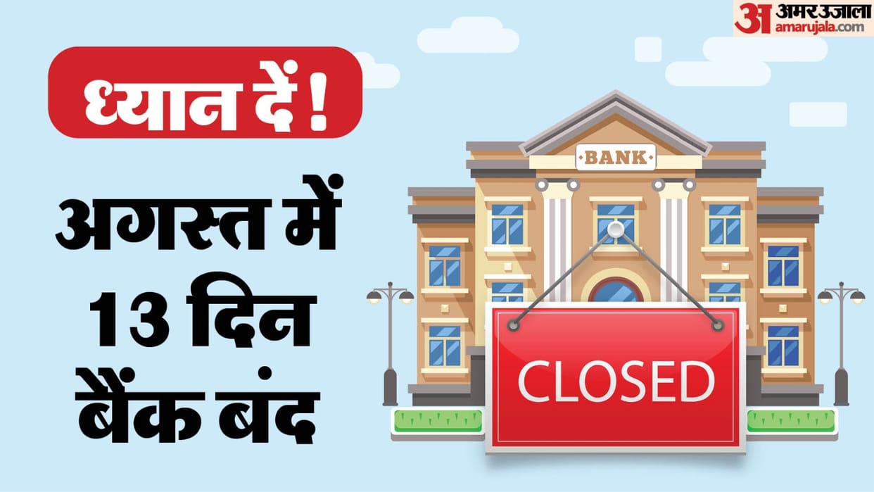Bank Holidays August 2024: Banks in india will remain closed for 13 days