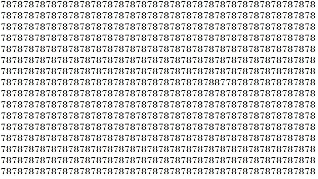Optical Illusion IQ Test: Can You Find 87 out of 78 in 20 seconds Viral Puzzle Game