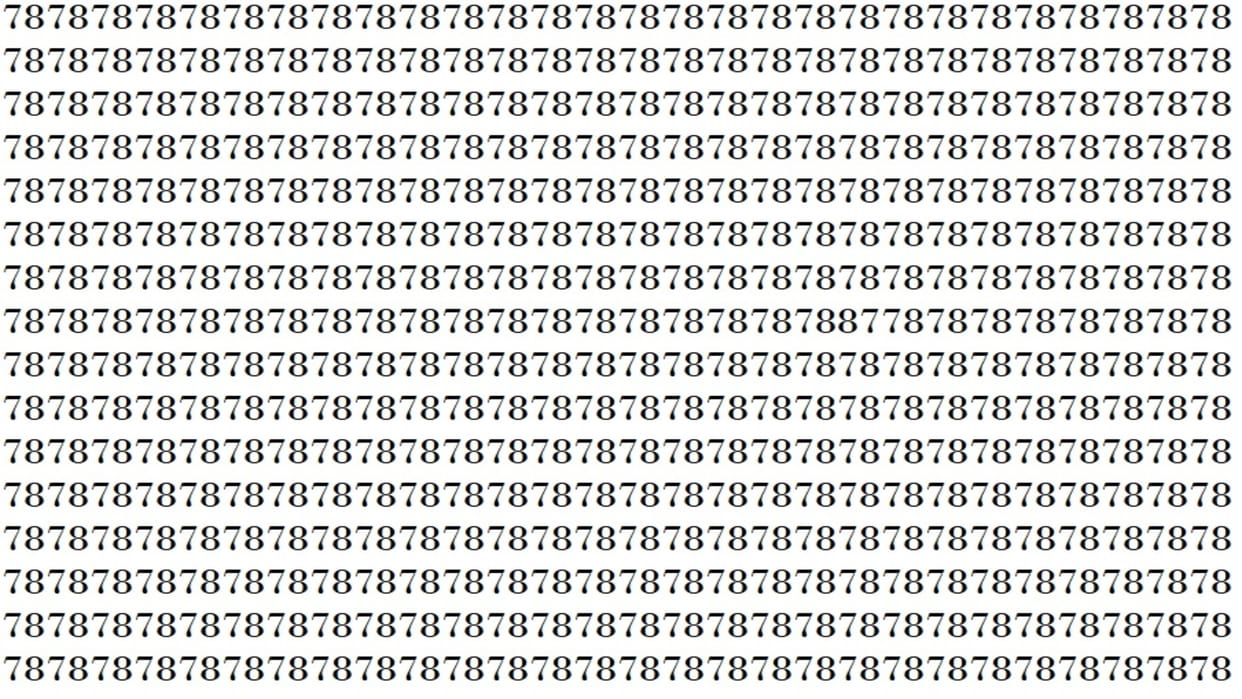 Optical Illusion IQ Test: Can You Find 87 out of 78 in 20 seconds Viral Puzzle Game