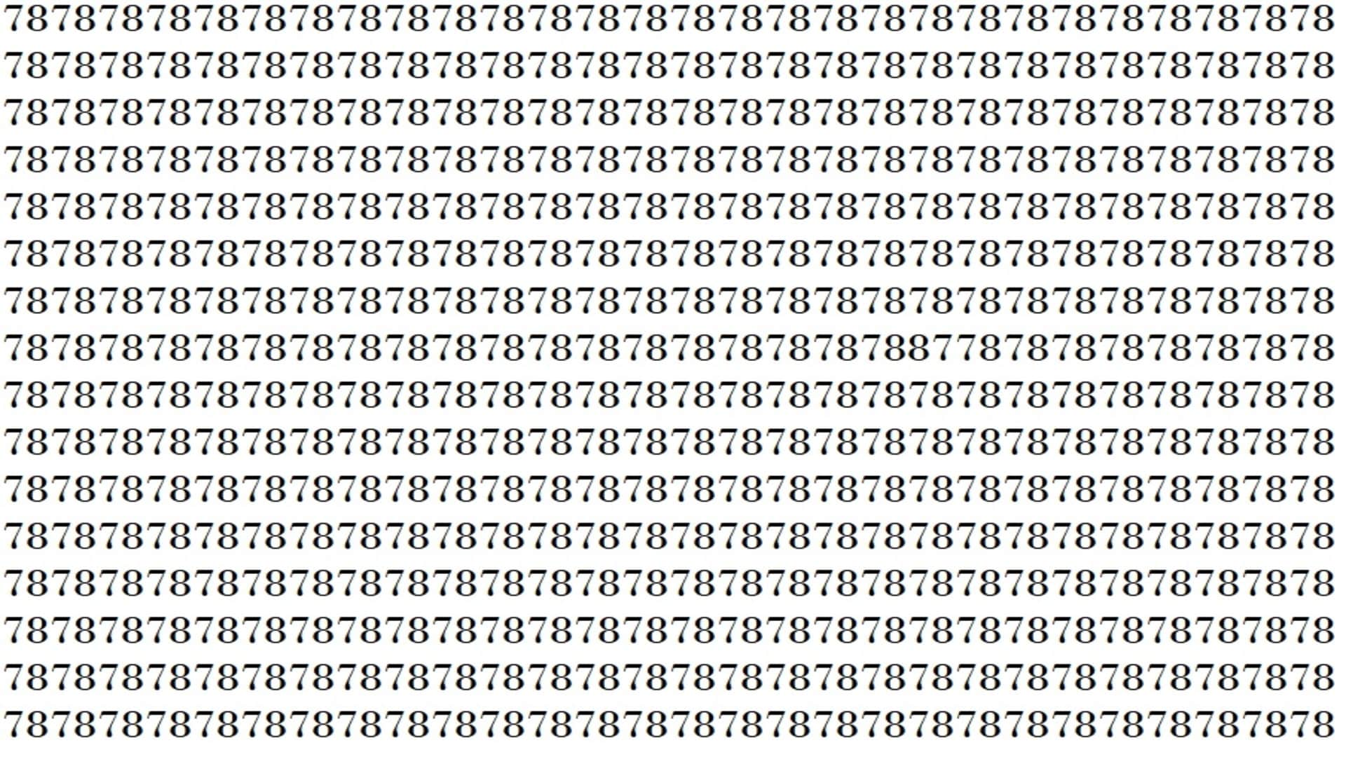Optical Illusion IQ Test: Can You Find 87 out of 78 in 20 seconds Viral Puzzle Game