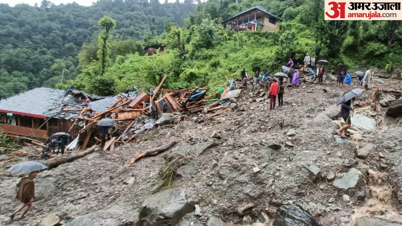 Himachal Cloudburst Devastation in Himachal Through Pictures Houses Roads Swept Away many Missing