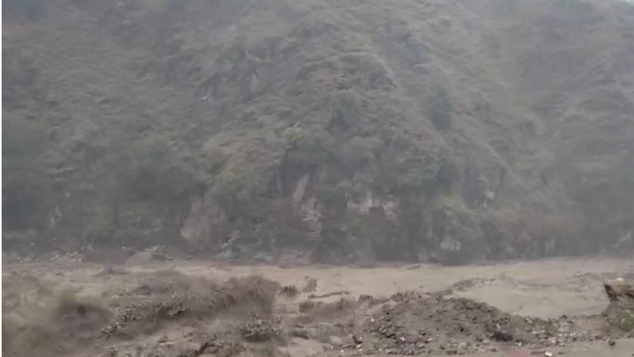 cloudburst occurred in Sharod Nallah Sub Tehsil Jari District Kullu Himachal Pradesh