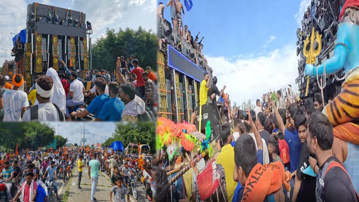 DJ Surgeon and Ravan competition in Kanwar Yatra: Police alert, running together in Meerut