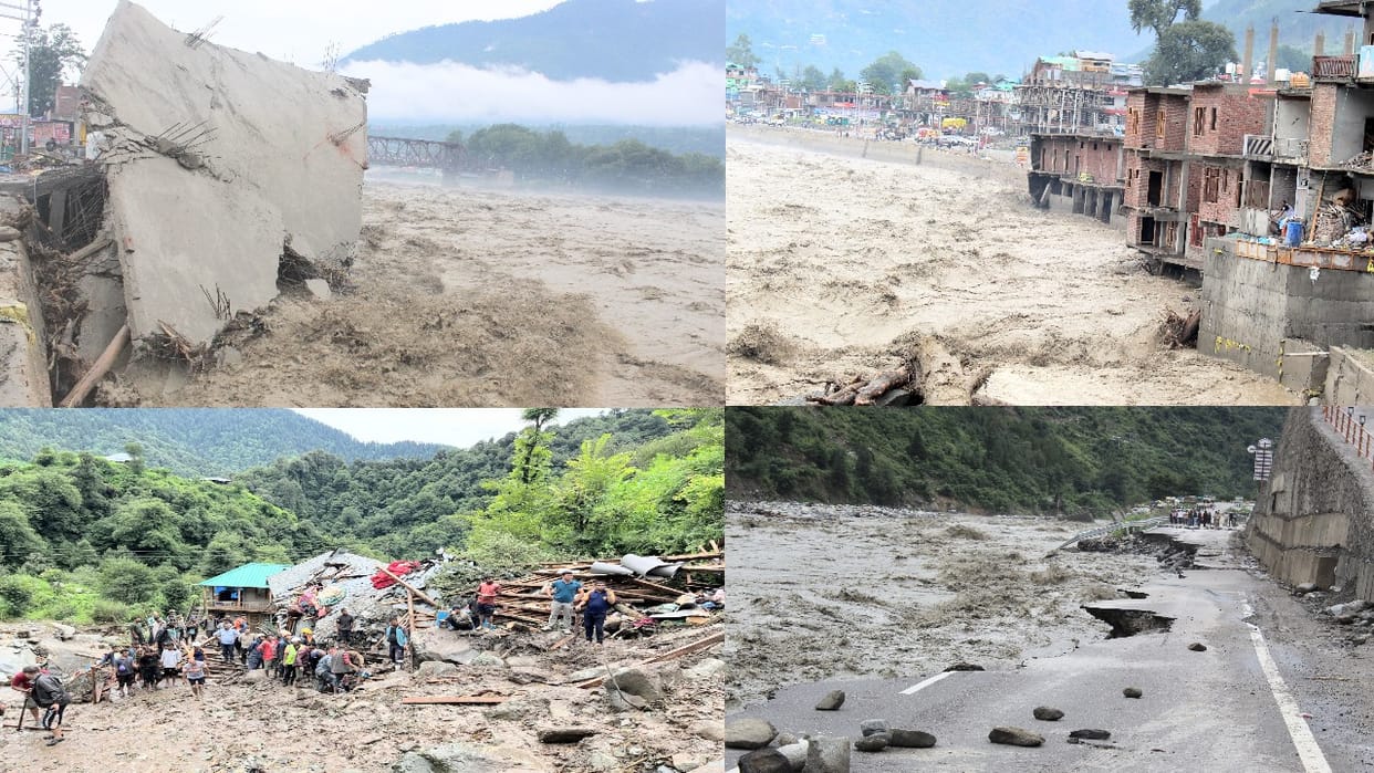 Devastating rain in Himachal, clouds burst at six places, 47 houses destroyed, 48 people missing