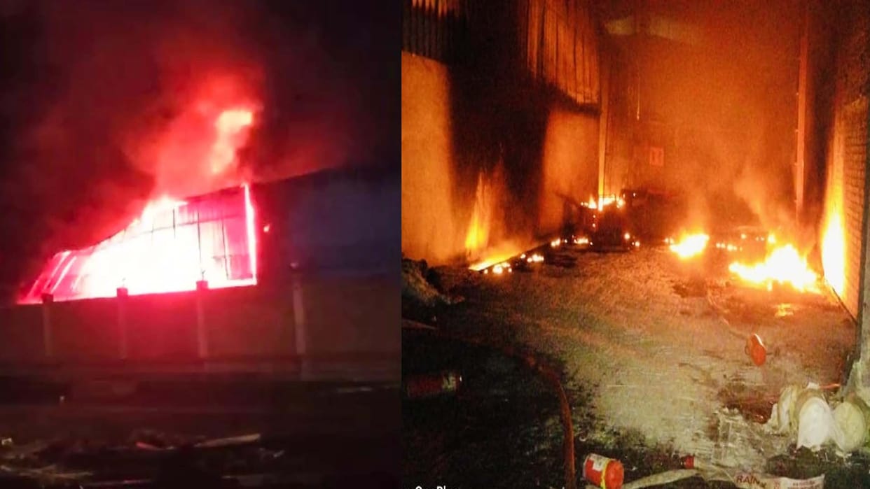 Kanpur Dehat: Factory caught fire due to short circuit