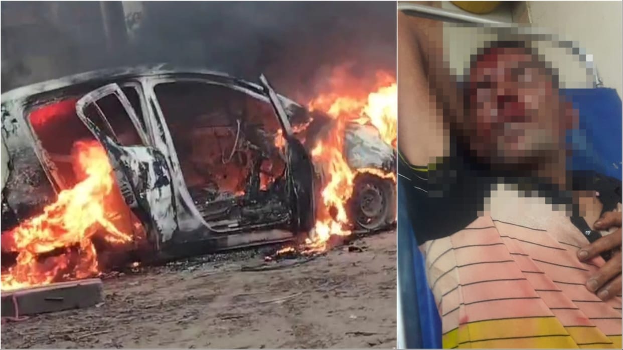 Hisar: Attempt to burn farmer alive by setting his car on fire