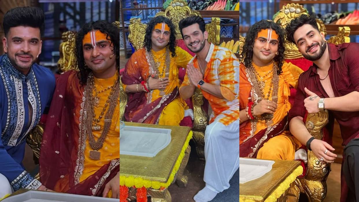 Laughter Chef famous spiritual guru Aniruddhacharya visited the set Karan Kundrra Aly Goni shares experience