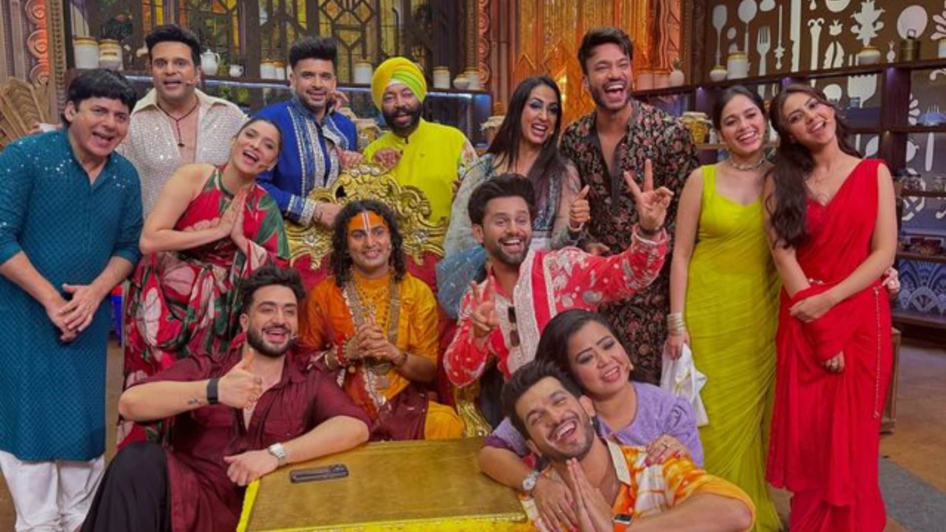 Laughter Chef famous spiritual guru Aniruddhacharya visited the set Karan Kundrra Aly Goni shares experience