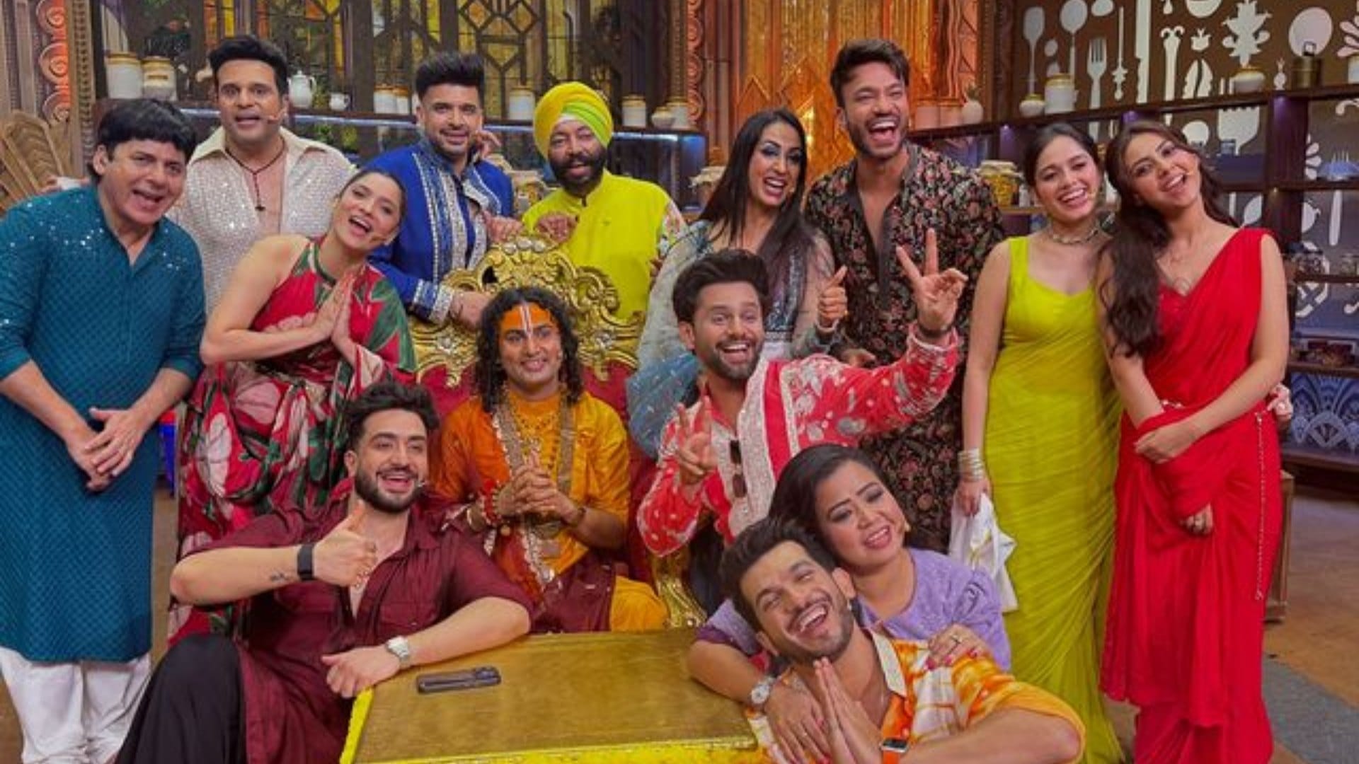 Laughter Chef famous spiritual guru Aniruddhacharya visited the set Karan Kundrra Aly Goni shares experience