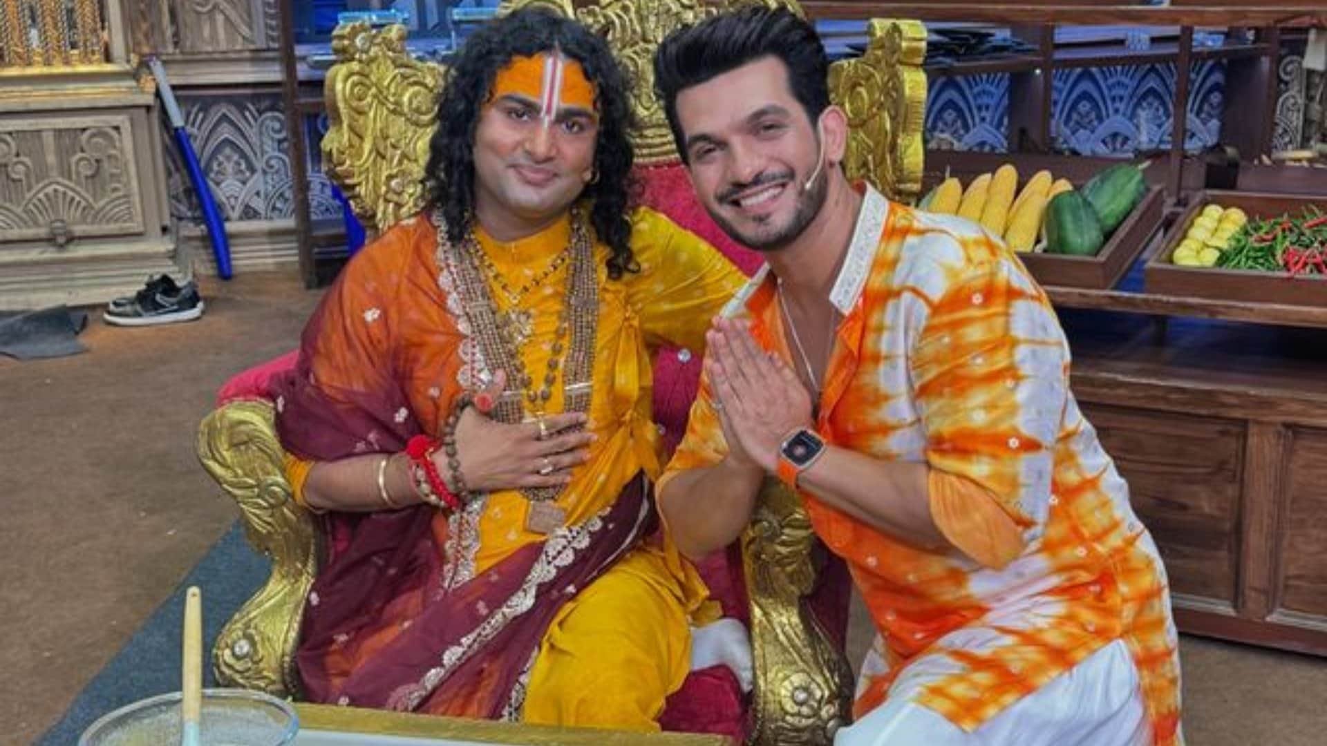 Laughter Chef famous spiritual guru Aniruddhacharya visited the set Karan Kundrra Aly Goni shares experience