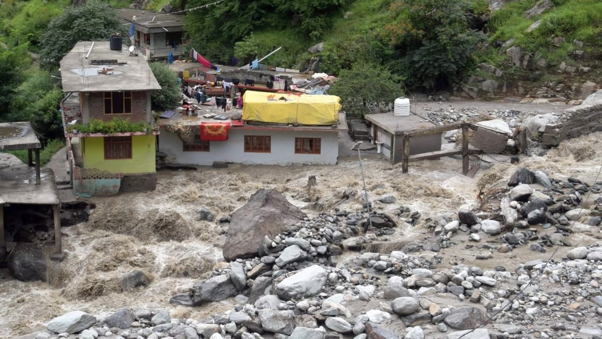 Cloud burst causes devastation in Himachal and Uttarakhand, 22 dead...54 missing