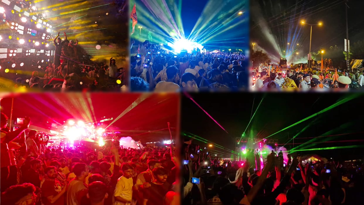 DJ Competition In Kanwar : DJ Surgeon and Ravan competition in Meerut, video