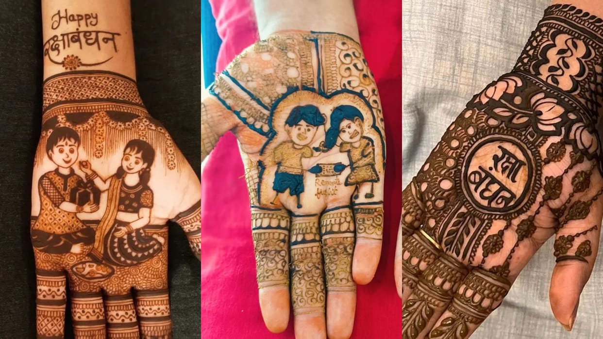 Raksha Bandhan special mehndi design Latest and Trending Raksha Bandhan Mehndi Designs