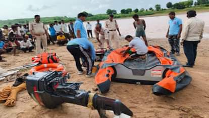 घटना स्थल पर मौजूद SDRF टीम