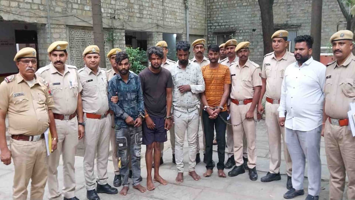 Chittorgarh News: MP's Pardi gang had committed theft at the residence of judicial officers