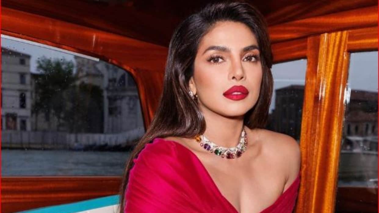 Priyanka Chopra gets emotional as daughter Malti tightly holds her hand The Bluff Actress calls exceptional