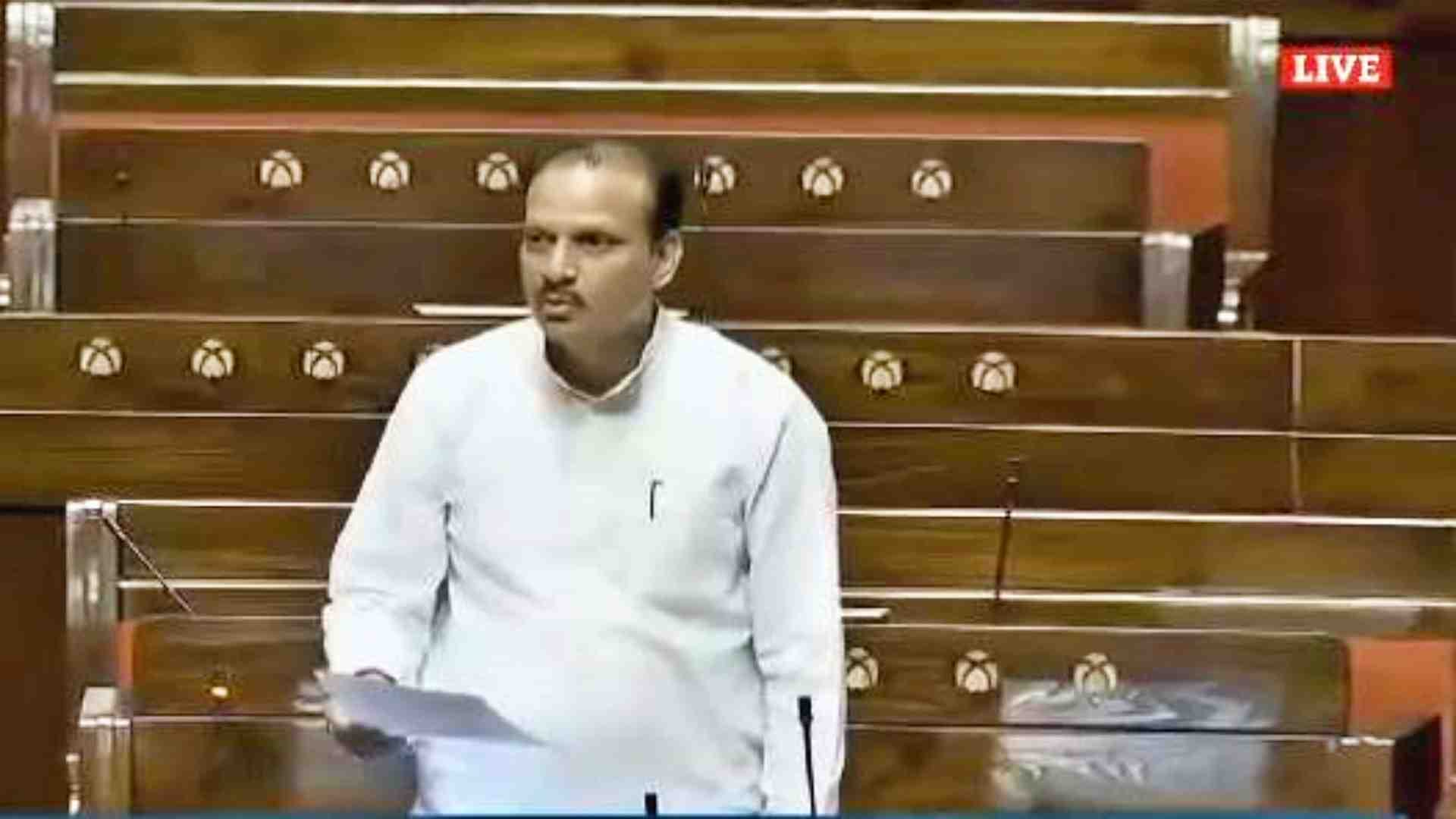 राज्यसभा में सांसद डांगी।