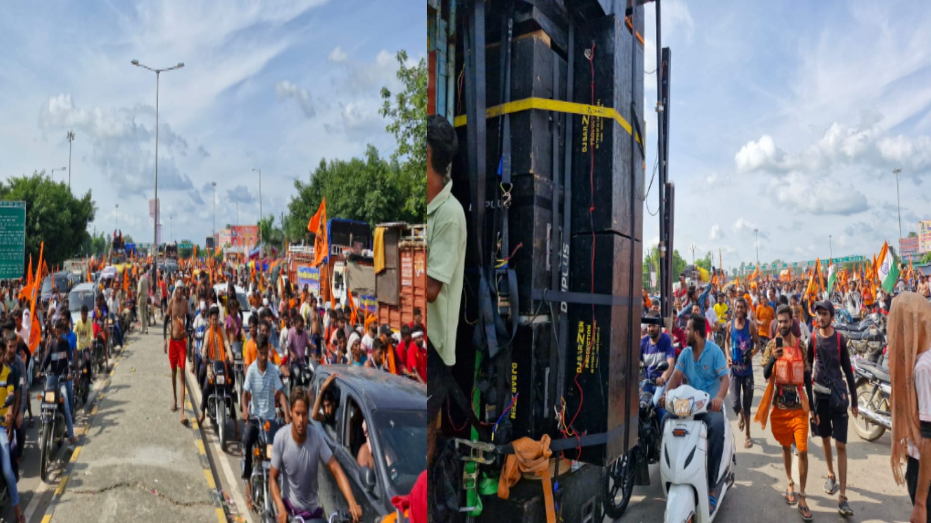 DJ Surgeon and Ravan competition in Kanwar Yatra: Police alert, running together in Meerut