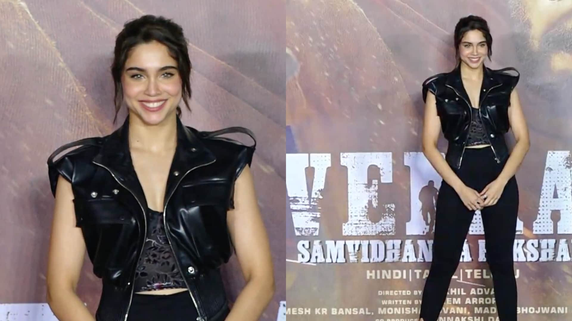 Vedaa Trailer Launch event spotted John Abraham Sharvari Abhishek Banerjee Nikhil Advani Monisha Advani