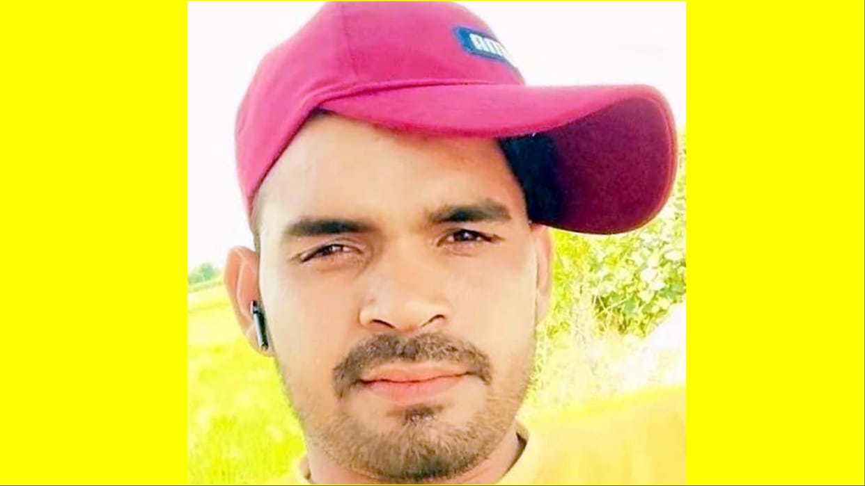Sonipat: A young man going to take Kanwar on a bike died in a road accident