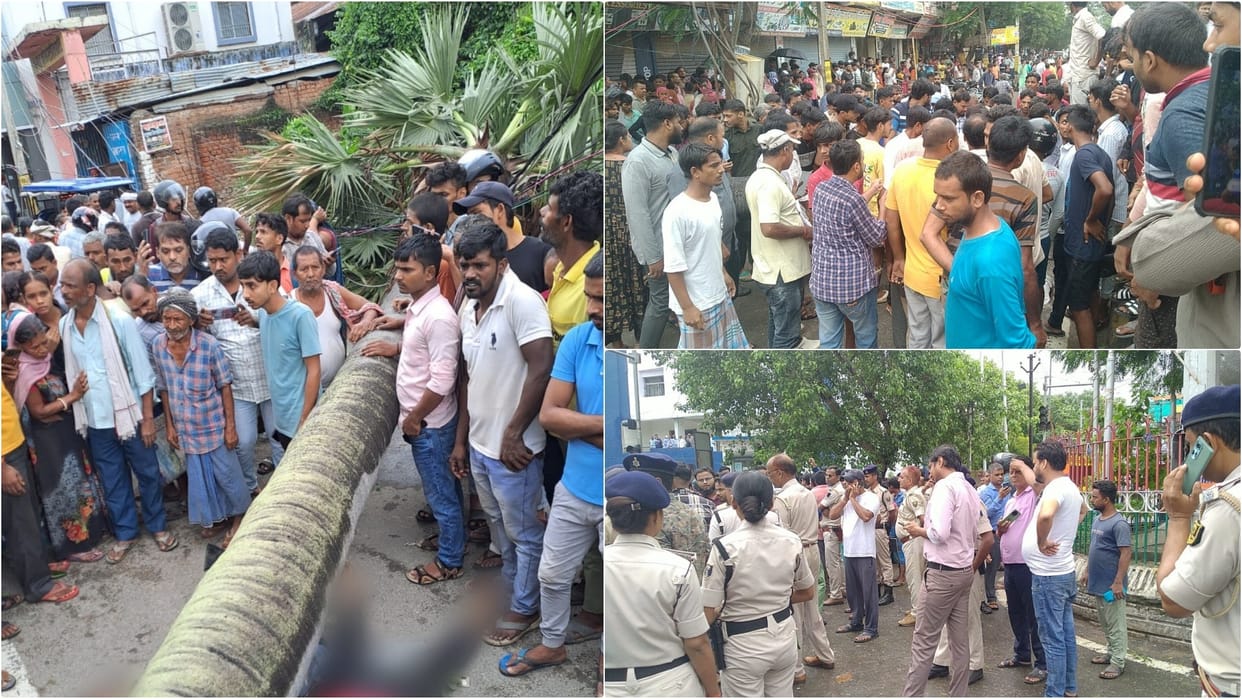 Accident Today: Two people died due to a falling palm tree, angry relatives created a ruckus on road