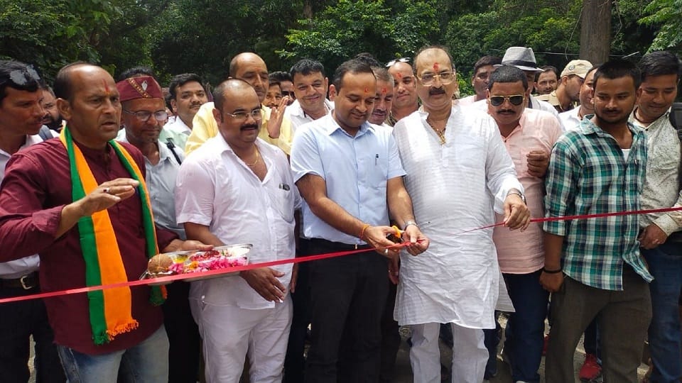 MLA and DM inaugurated Bailey bridge built with Rs 50 lakh in almora