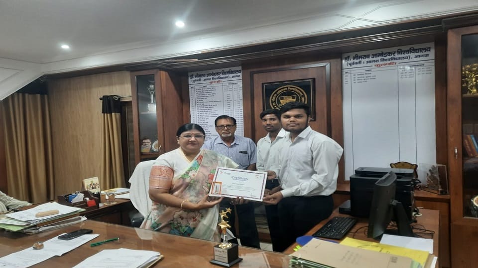 Ambedkar University student Kanhaiya Kumar got first position in the country
