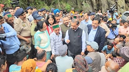 HP Cloud Burst:CM sukhvinder Sukhu visited Samej, Assurance of all possible help to the affected, Disaster rel