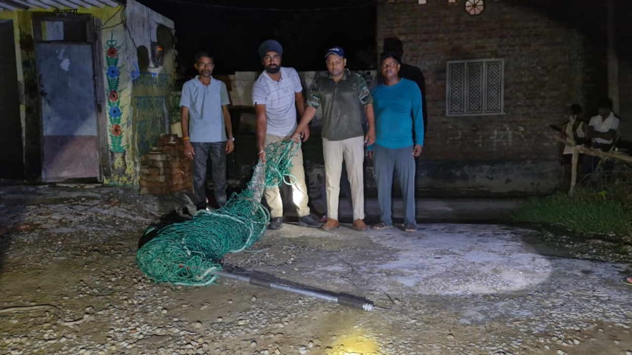 Crocodile entered the cattle shed in Sultanpur roorkee Uttarakhand News in hindi