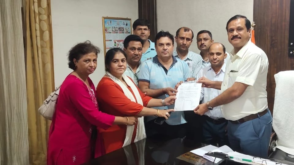 Haryana NHM workers extended their strike for four more days