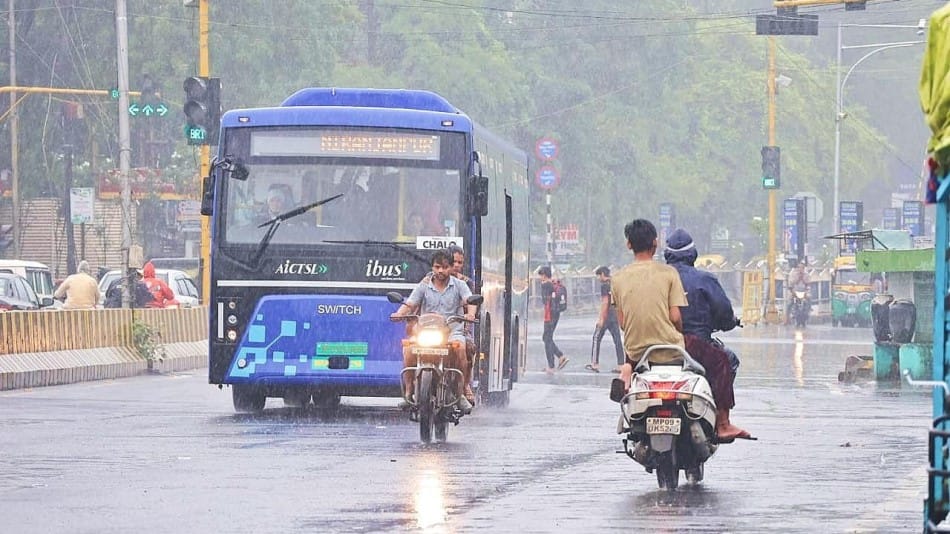 weather indore rain update temperature imd mausam today tomorrow