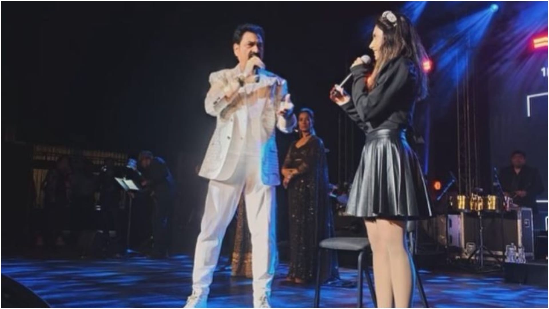 Kumar Sanu Sings in English with Shannon K and Annabelle for a Tribute to the 9-5 song