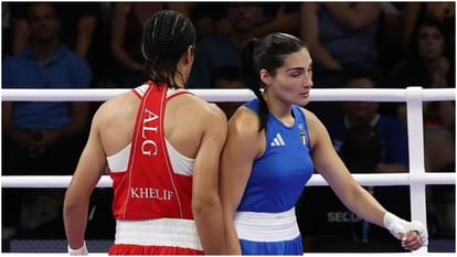 Olympics: लिंग जांच में अयोग्य मुक्केबाज का पंच लगने से एथलीट घायल, हुआ बवाल, भज्जी-कंगना की भी आई प्रतिक्रिया Paris Olympics: Angela Carini injured by Imane Khelif, gender equality ruckus, Harbhajan-Kangana also reacted