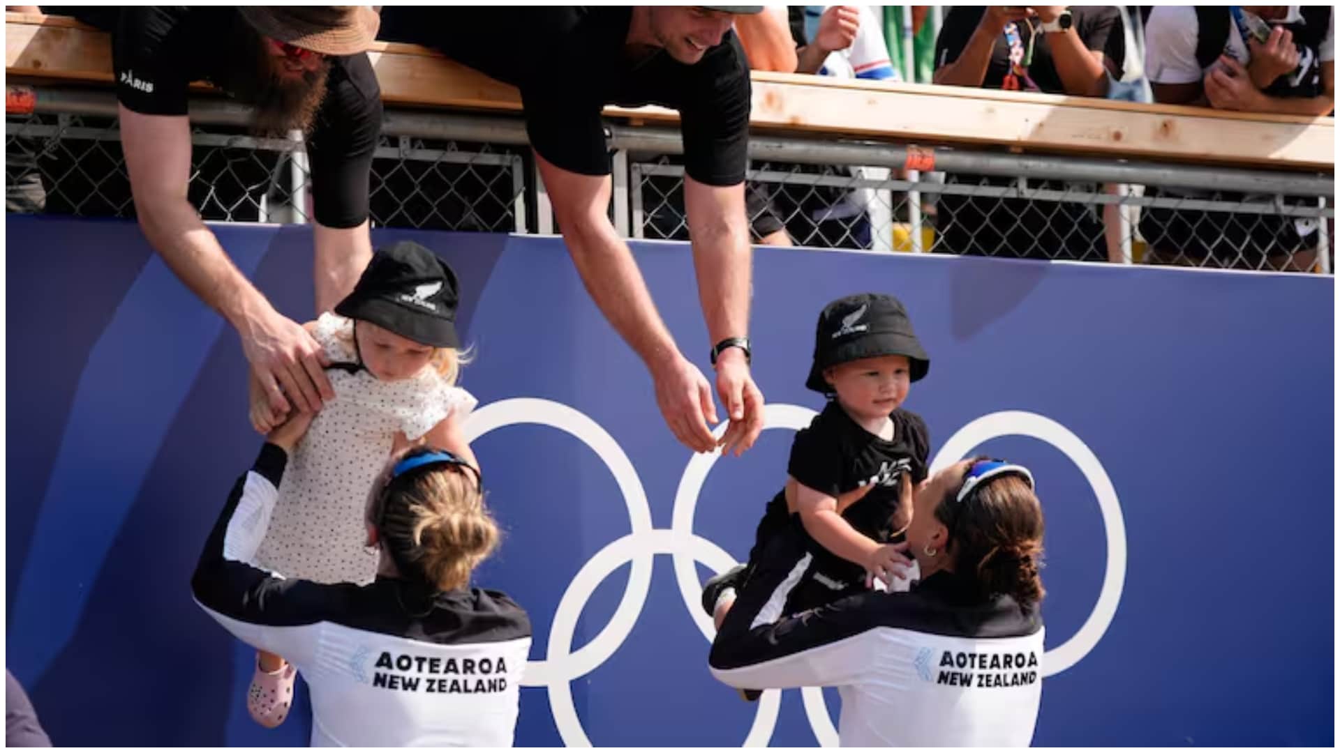 Paris Olympics: Three mothers won medals in Olympics in rowing, celebrated with their children, see photos