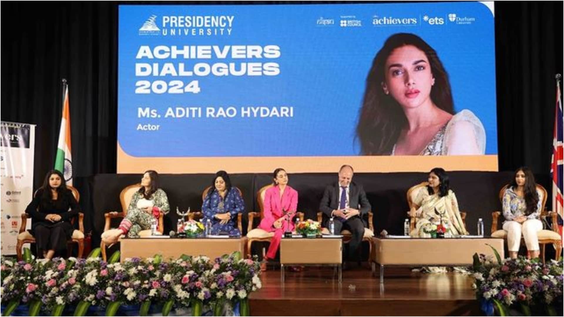 Heeramandi Star Aditi Rao Hydari Addressed Achievers Dialogues 2024 Said Never stop trying to achieve dreams