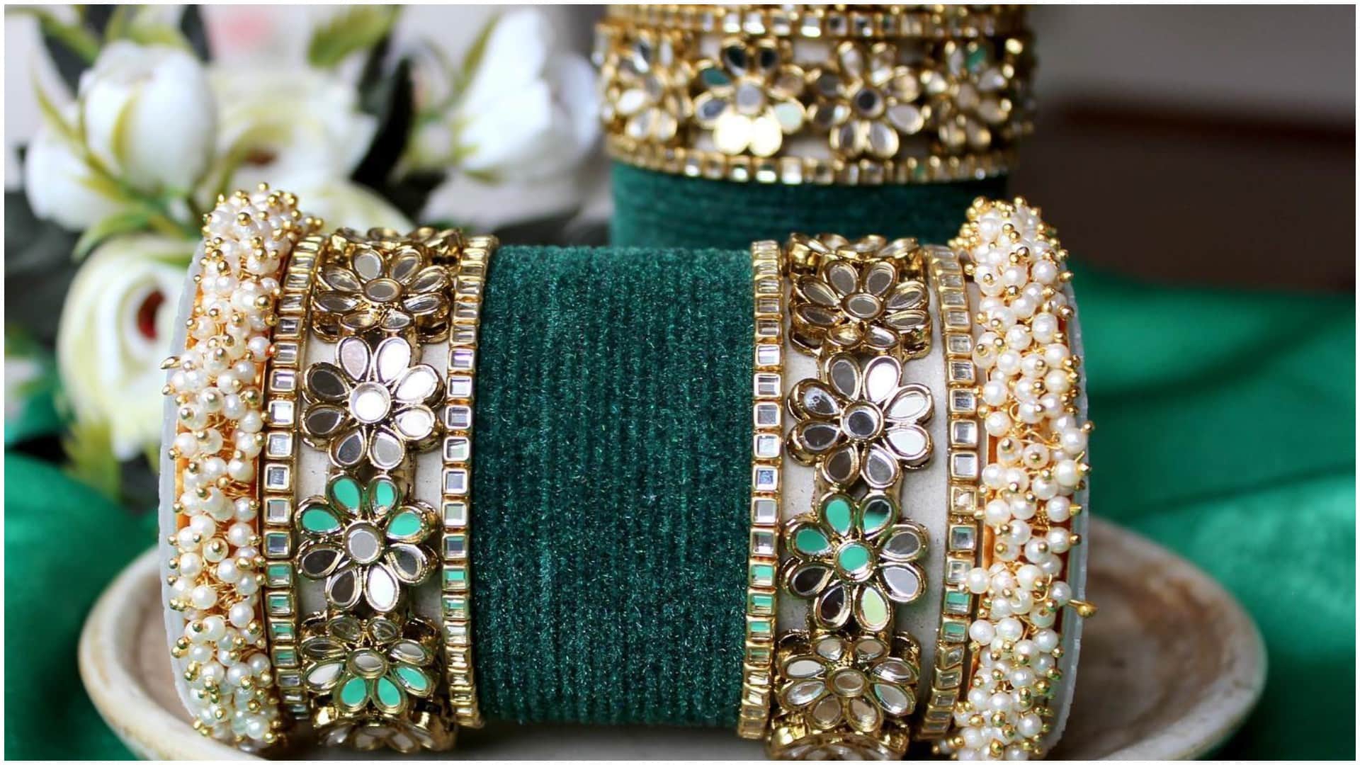 raksha bandhan 2025 stylish bangles set for women images