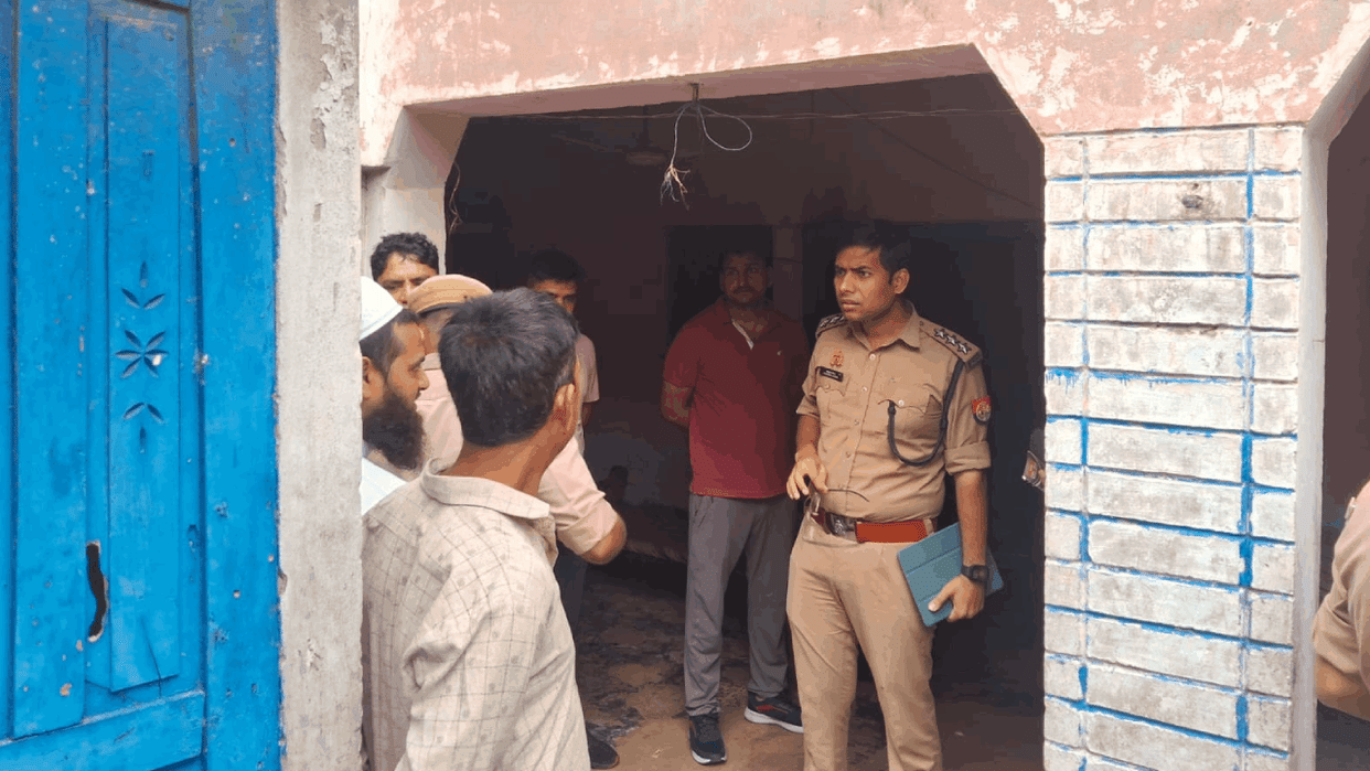 an old man sleeping in a room was murdered by slitting his throat In Garhmukteshwar