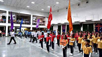 Ganga-Gurukulam School: House wise student investiture ceremony concluded, Kaustubh became head boy and Shreya