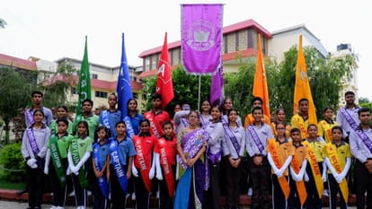 Ganga-Gurukulam School: House wise student investiture ceremony concluded, Kaustubh became head boy and Shreya