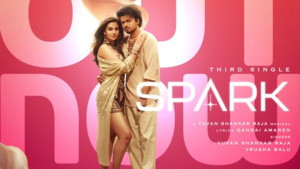 GOAT Third song Spark out from Thalapathy Vijay Meenakshi Chaudhary film beats will make you dance